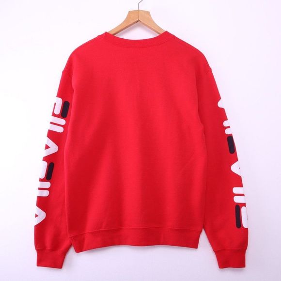 FILA Logo Red Crew Neck Sweatshirt - Picture 5 of 6